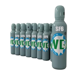 WIN Q ISO 9809 3 40L Capacity SF6 Gas Cylinder 135 Bar for Industrial Use