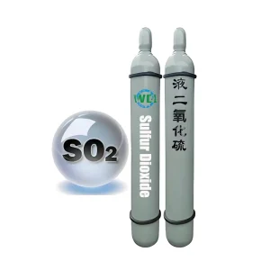 WIN Q Portable Seamless Steel Cylinder for Industrial Gas Sulfur Dioxide 40L 50L Capacity 135 Bar Pressure Easy Operation