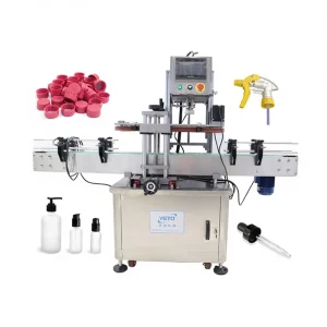 Yeto Automatic Electric Close Plastic Glass Jar Water Bottle Spray Trigger Crimping Wine Filling Screw Capping Machine